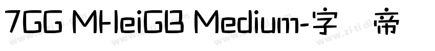 7GG MHeiGB Medium字体转换